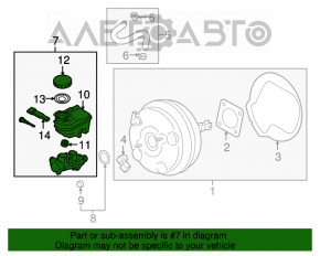 Главный тормозной цилиндр с бачком Subaru Impreza 17- GK АКПП