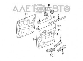 Controlul geamului electric din față, stânga, Chrysler 200 11-14