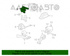 Perna motorului stânga Chrysler 200 11-14 2.4 4-viteze