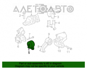 Pernele motorului din față Chrysler 200 11-14 2.4 6-viteze