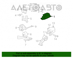 Suport motor dreapta Chrysler 200 11-14 2.4 4 trepte nou original OEM