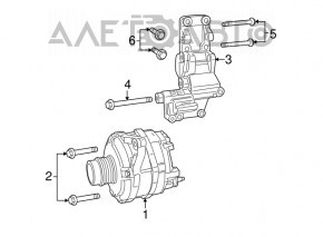 Генератор Chrysler 200 11-14 2.4