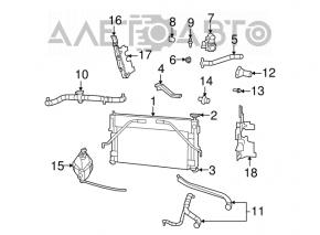 Deflector radiator inferior Chrysler 200 11-14 2.4