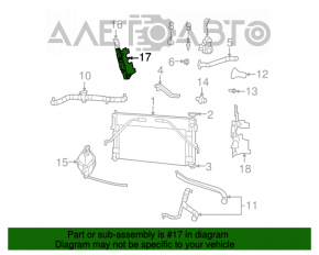 Deflector radiator inferior Chrysler 200 11-14 2.4