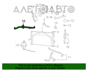 Tubul de răcire superior Chrysler 200 11-14