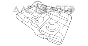 Топливный бак Chrysler 200 11-14 2.4 без pzev