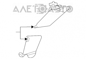 Capota dreapta Chrysler 200 11-14 bej