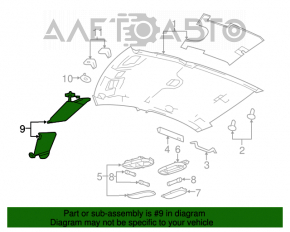 Capota stângă Chrysler 200 11-14 neagră