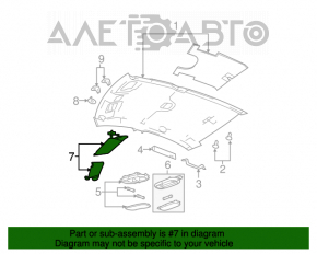 Capota dreapta Chrysler 200 11-14, neagra.