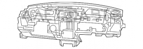 Panoul frontal al torpedo-ului fără AIRBAG Chrysler 200 11-14