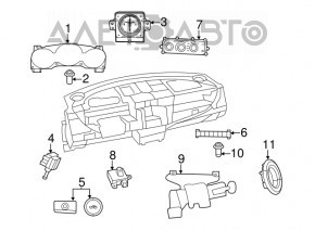 Tabloul de bord Chrysler 200 11-14 cu display