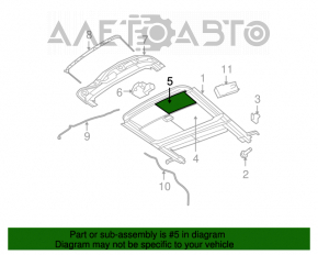 Geamul panoramic Chrysler 200 11-14