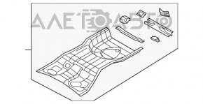 Корыто багажника Chrysler 200 11-14