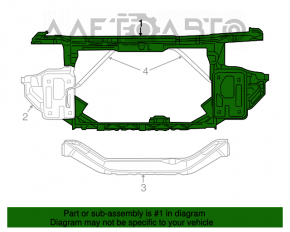 Televizorul panoului de radiatoare Chrysler 200 11-14