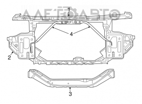 Televizorul panoului de radiatoare Chrysler 200 11-14