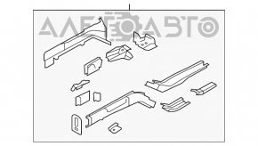 Partea din față dreapta a Chrysler 200 11-14.