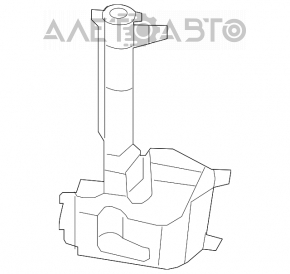 Rezervorul de lichid de spălare a parbrizului pentru Chrysler 200 11-14 cu capac