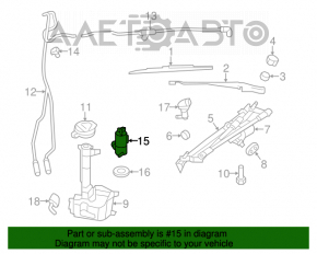 Spălator motor Chrysler 200 11-14 nou original OEM