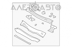 Placă metalică pentru ștergătoare parbriz Chrysler 200 4d 11-14