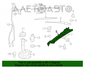Трапеция дворников очистителя с мотором Chrysler 200 11-14