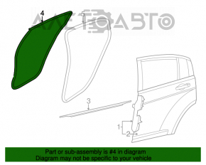 Garnitură pentru deschiderea ușii, spate stânga, Chrysler 200 11-14