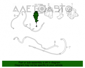 Rezervorul de direcție asistată Chrysler 200 11-14 2.4 6-viteze