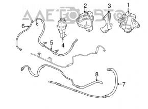 Rezervorul de direcție asistată Chrysler 200 11-14 2.4 6-viteze