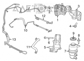 Pompa de direcție asistată Chrysler 200 11-14 2.4 6-viteze