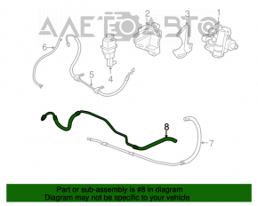 Tuburile de răcire a pinionului de direcție Chrysler 200 11-14 2.4 4-viteze