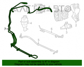 Tuburile de răcire a pinionului de direcție Chrysler 200 11-14 2.4 6-viteze