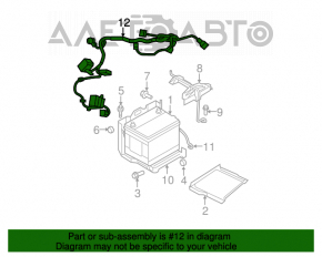 Bornele bateriei asamblate Chrysler 200 11-14