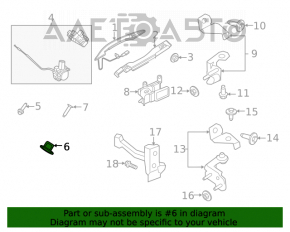 Петля двери нижняя задняя правая Ford Explorer 11-19