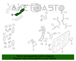 Mecanismul manetei ușii din față dreapta pentru Ford Explorer 11-19 fără cheie