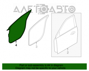 Garnitură ușă dreapta față Ford Explorer 11-19