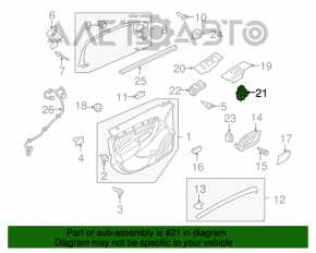 Controlul geamului electric din față dreapta pentru Ford Explorer 11-19