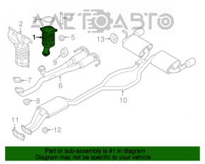 Катализатор правый Ford Explorer 11-19 3.5