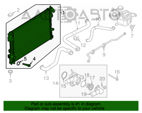 Radiator de răcire apă Ford Explorer 11-19 3.5