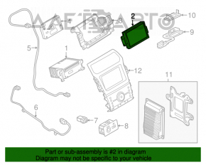 Monitor, display, navigație Ford Explorer 11-15 cu Sync2