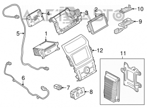 Monitor, display, navigație Ford Explorer 11-15 cu Sync2