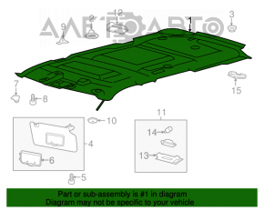 Acoperirea tavanului pentru Ford Explorer 11-19 cu trap negru