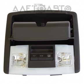 Plafonul de iluminare frontal pentru Ford Explorer 11-19, negru, sub geamul panoramic