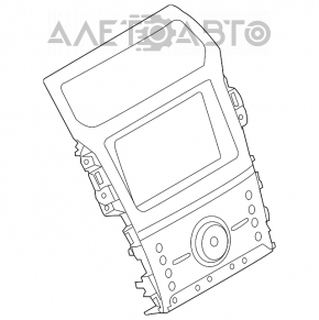 Controlul multimedia și al climatului Ford Explorer 11-15, auto dorest