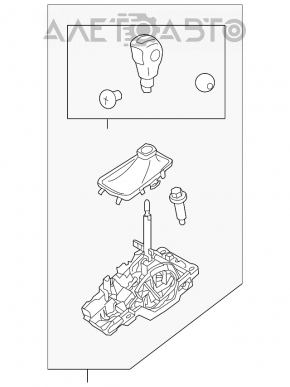 Schimbătorul de viteze automat al cutiei de viteze Ford Explorer 11-15, select shift.