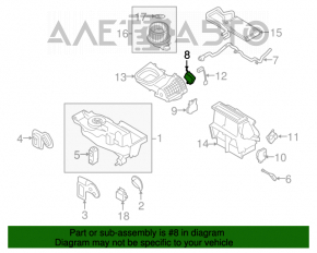 Actuator motor pentru acționarea încălzitorului și a aerului condiționat pentru Ford Explorer 11-19