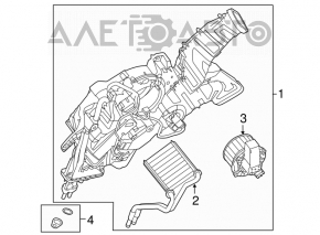 Corpul de încălzire a banchetei din spate pentru Ford Explorer 11-19