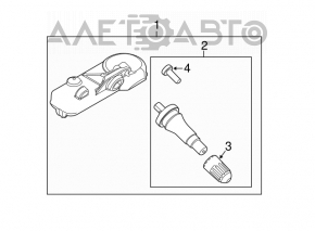 Senzor de presiune a roților 433mhz Ford Explorer 11-19