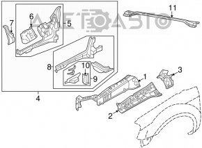 Распорка передних стоек Ford Flex 09-19