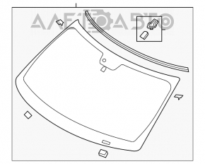 Parbriz Ford Explorer 11-19 cu senzor de ploaie