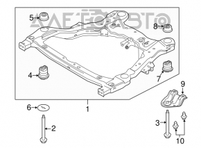 Bara de protecție față Ford Explorer 11-15