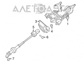 Coloana de direcție Ford Explorer 11-12 electro